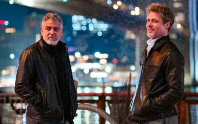 WOLFS: George Clooney and Brad Pitt lead a stylish, star-powered crime caper