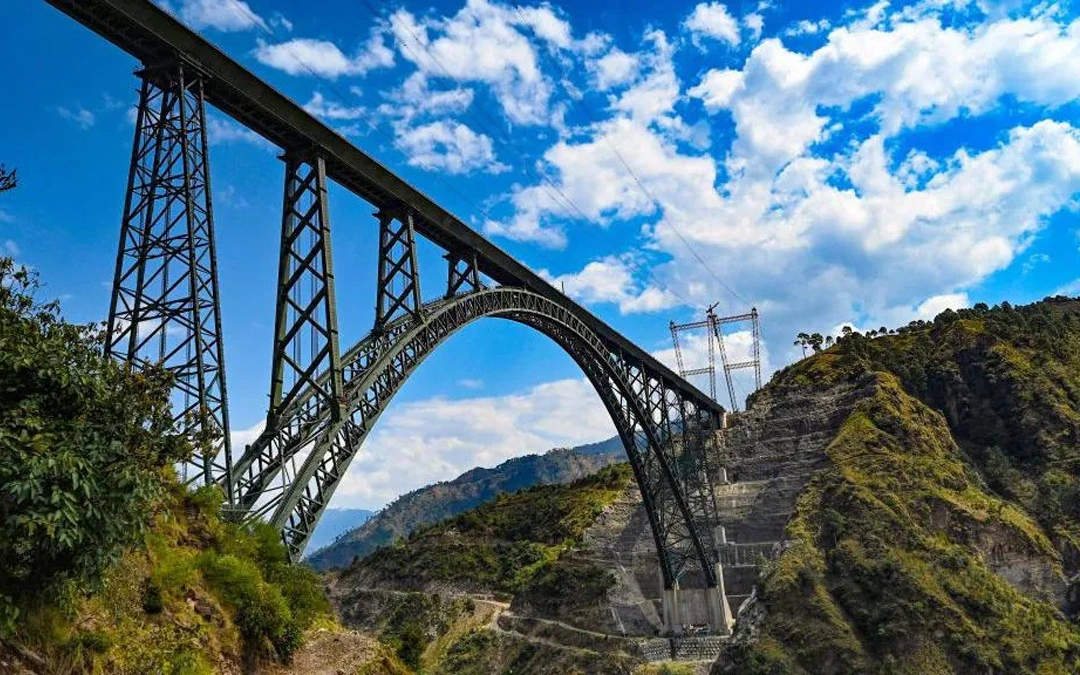 India opens world’s highest single-arch railway bridge in Kashmir