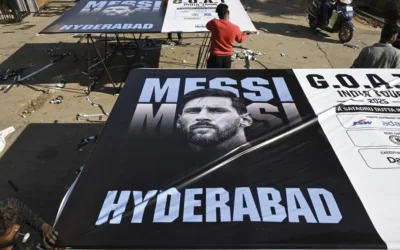 The Goat is Here: Lionel Messi Arrives in Kolkata, Kicks Off Multi-City India Tour